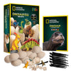National Geographic Dinosaur Dig Kit - 12 Dino Shaped Bricks With Figures Inside & Excavation Tool Sets, Egg Hunt Or Party Activity, Great Stem Toy For Boys & Girls, Easter Basket Stuffers