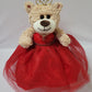 KINNEX COLLECTIONS SINCE 1997 12'' Quince Anos Last Doll Teddy Bear with Dress (Centerpiece) ~ ARC09832-14 (Red)