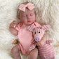 Joyarr Lifelike Reborn Baby Dolls, 20Inch Sweet Smile Real Life Realistic Newborn Full Vinyl Sleeping Baby Girl Adorable Dolls W