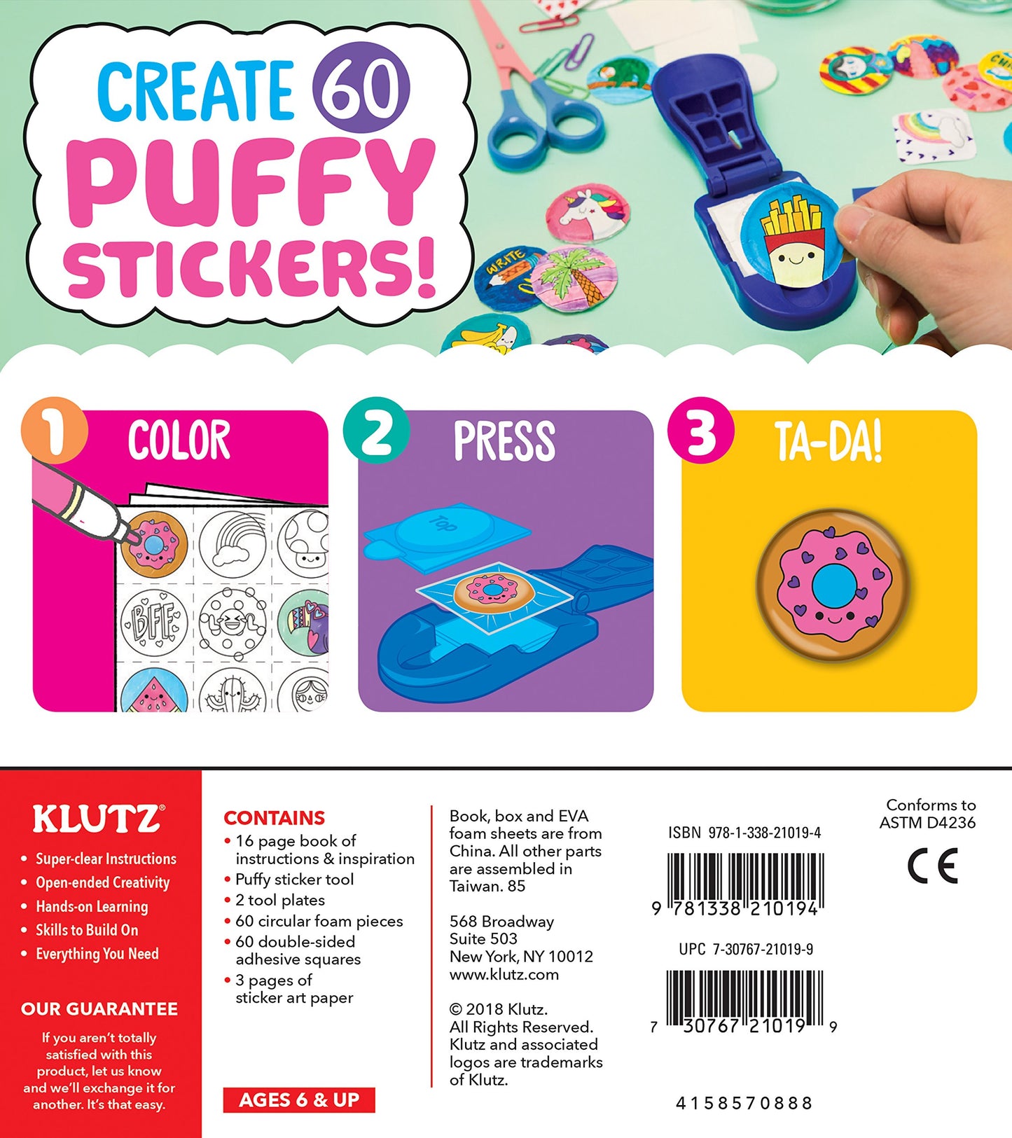 Klutz Make Your Own Puffy Stickers