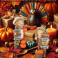 Gognome 2-Pack Thanksgiving Scarecrow Figurines With Inspirational Autumn Plaques - Durable Resin 5.5'' Thanksgiving Table Decor