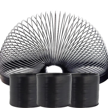 The Dreidel Company Black Metal Coil Spring, Goody Bag Fillers, Party Favor For Kids, Variety Of 2.4' (60Mm) Individually Boxed (Single)