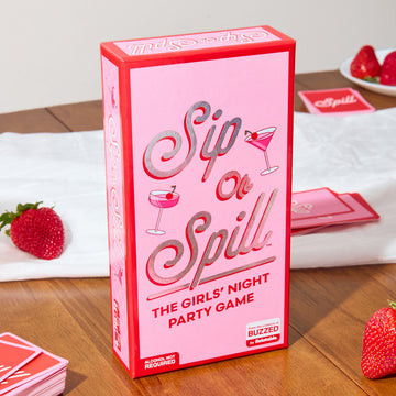 WHAT DO YOU MEME? Sip or Spill Bachelorette Party Game - Pink Cardstock, Model SSP4052