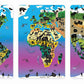 Dowling Magnets Animal Magnetism Magnetic Wildlife Map Puzzle Bundle, Set Of 3 Puzzles: North America & South America, Eurasia & Africa, Asia & Australia (Per Puzzle: 11.50 Inches W X 18 Inches H)