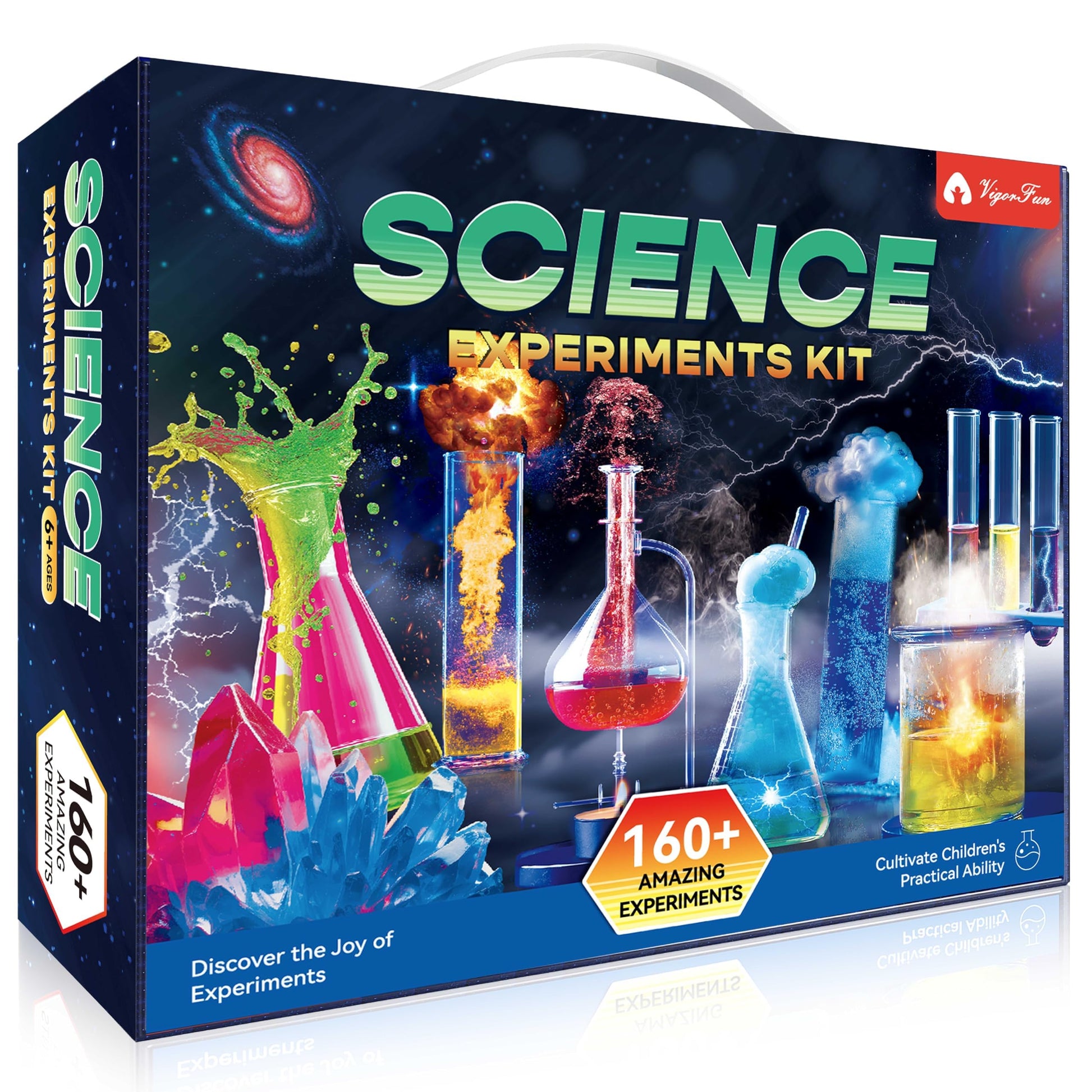 160+ Experiments Science Kit For Kids Ages 3 4 5 6 7 8, Stem Toys For 9-12 Year Old Boys Girls, Educational Chemistry Physical L