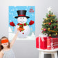 MISS FANTASY Christmas Games for Kids - Pin Nose on Snowman, 1 Count, Paper, Snowman Theme, Perfect for Family Party Decorations