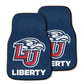 FANMATS NCAA Liberty University Flames Nylon Face 2-pc Carpet Car Mat , 18x27