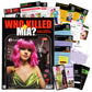 WHAT DO YOU MEME? Who Killed Mia? Murder Mystery Game for Adults, Cardstock, Black, Model WKM4009