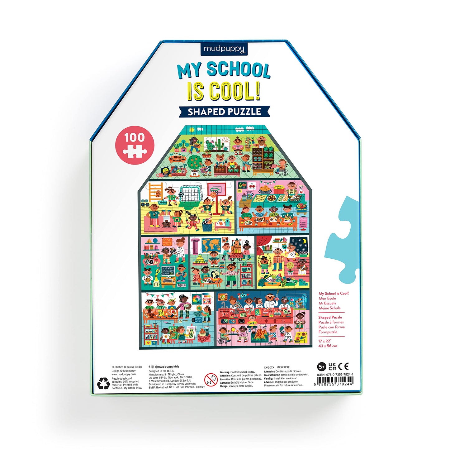 My School is Cool 100 Piece Puzzle House-Shaped Puzzle