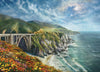 Ceaco 1000 Piece Jigsaw Puzzle - Big Sur by Thomas Kinkade, Multicolor, 26.5 x 19 inches, Cardboard, Model 3310-110