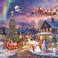 Nattork Jigsaw Puzzle 1000 Pieces for mature-themeds  Christmas Snowy Night Challenging mature-themed Puzzles for Christmas Decor & Gift