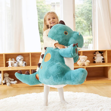 Earthsound Giant Dinosaur Stuffed Animal Plush Toy,Large Jumbo 23'' Cute Soft Toys,Big Size Huge Fluffy Plushy Oversized Fat Plu