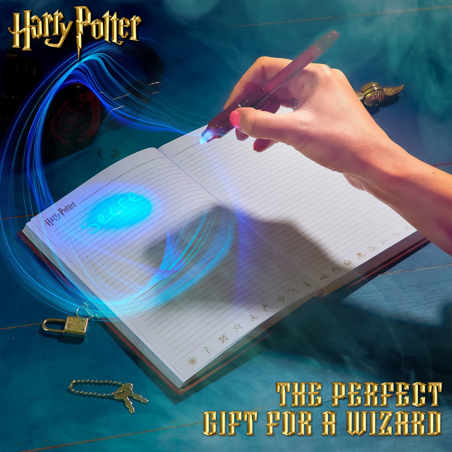 Harry Potter Secret Diary, Magical And Fun Diary With Lock, Keys, And Invisible Ink Pen, Stylish Journal For Everyday Writing, Gifts For Girls And Boys