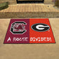 FANMATS 18681 South Carolina / Georgia House Divided Rug - 34 in. x 42.5 in.