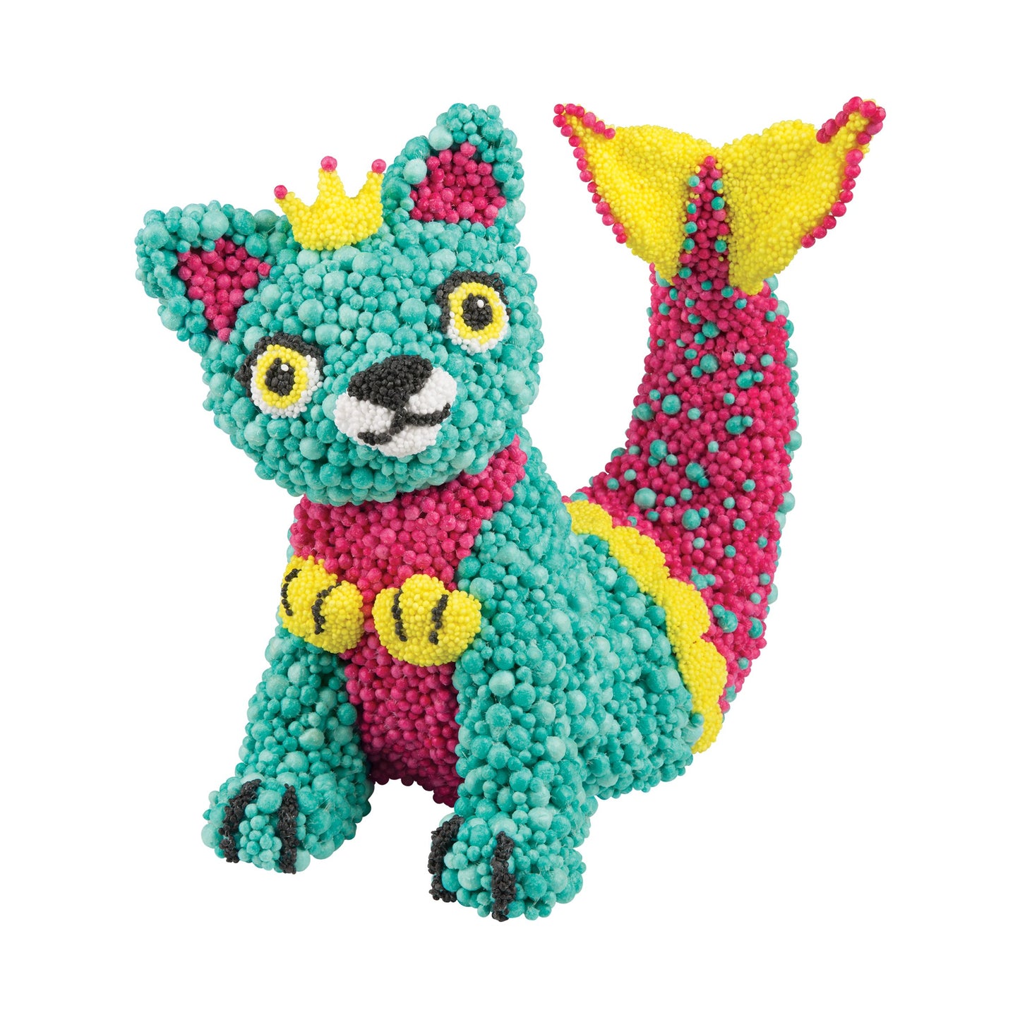 The Orb Factory Orbmolecules Merkitty Never Dries Compound, Aqua/Pink/Yellow, 9.44' X 3.44' X 8.44'-Packaging May Vary