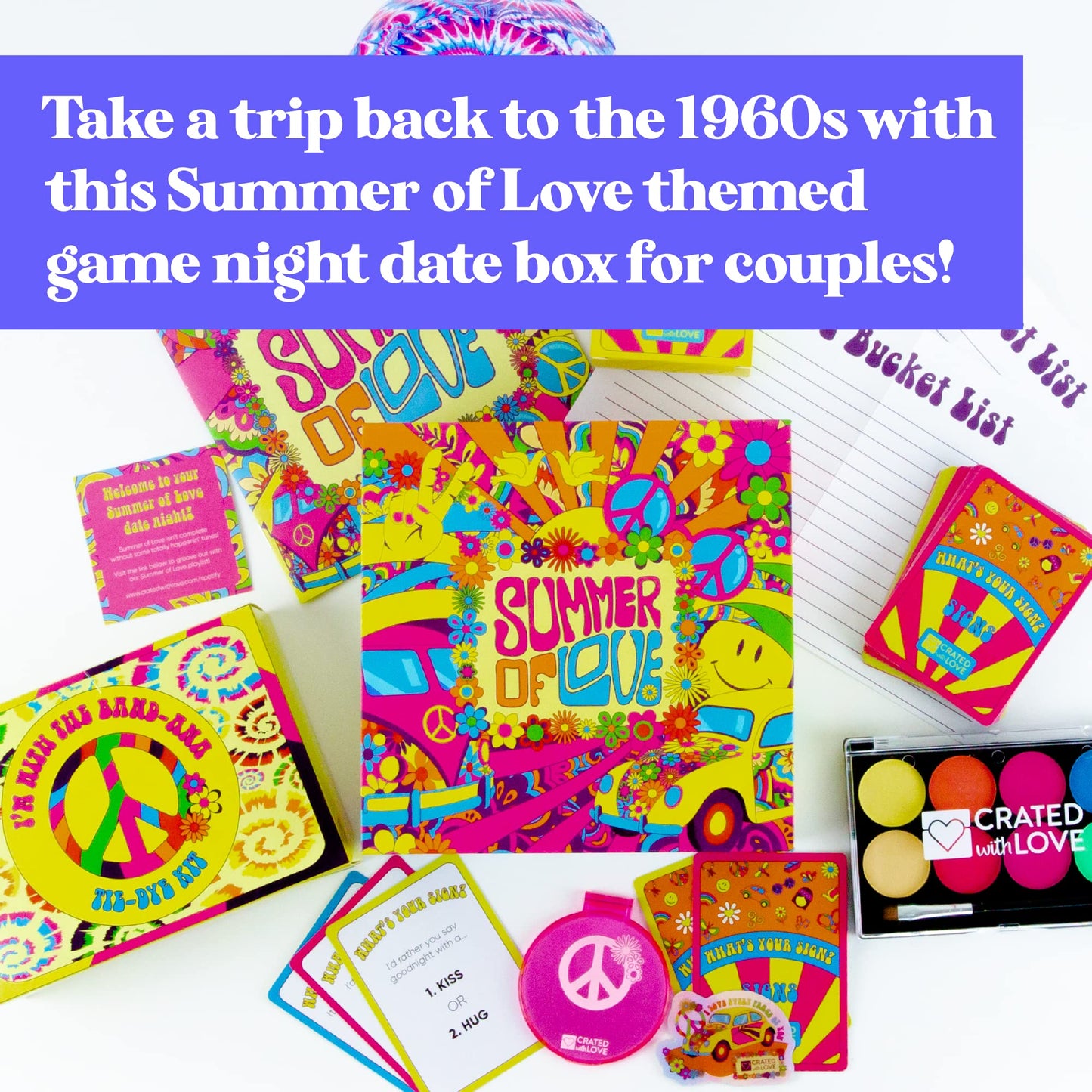 Cratedwithlove Date Night Box - Fun And Adventurous Romantic Gift For Couples - Date Night Games With Exciting Date Ideas For Co