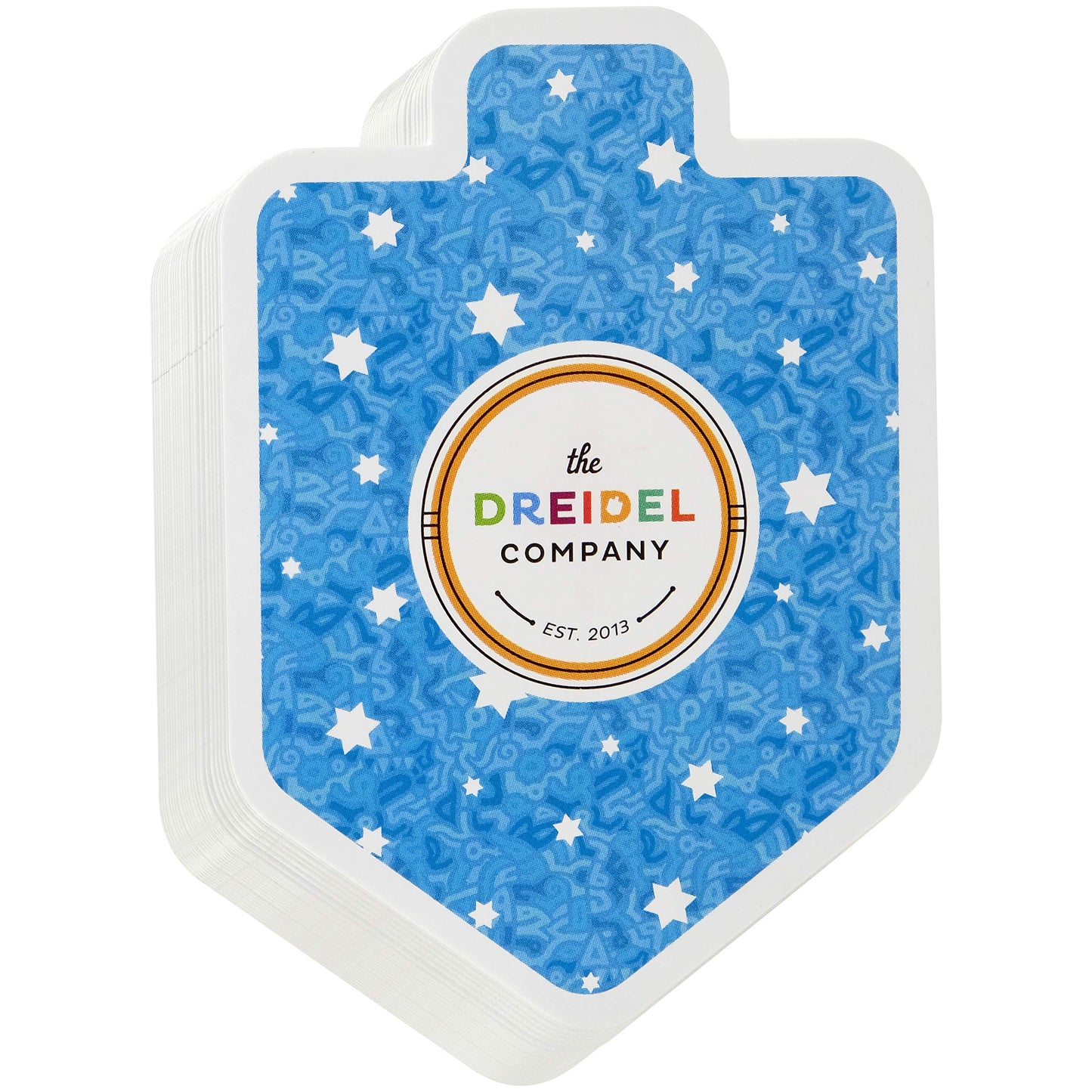 The Dreidel Company Hanukkah Playing Cards, Shaped Games Playing Cards, Standard Playing Card Decks For Card Activities Jewish Holiday Game Themed Party Supplies Games Gifts (Pack Of 3)