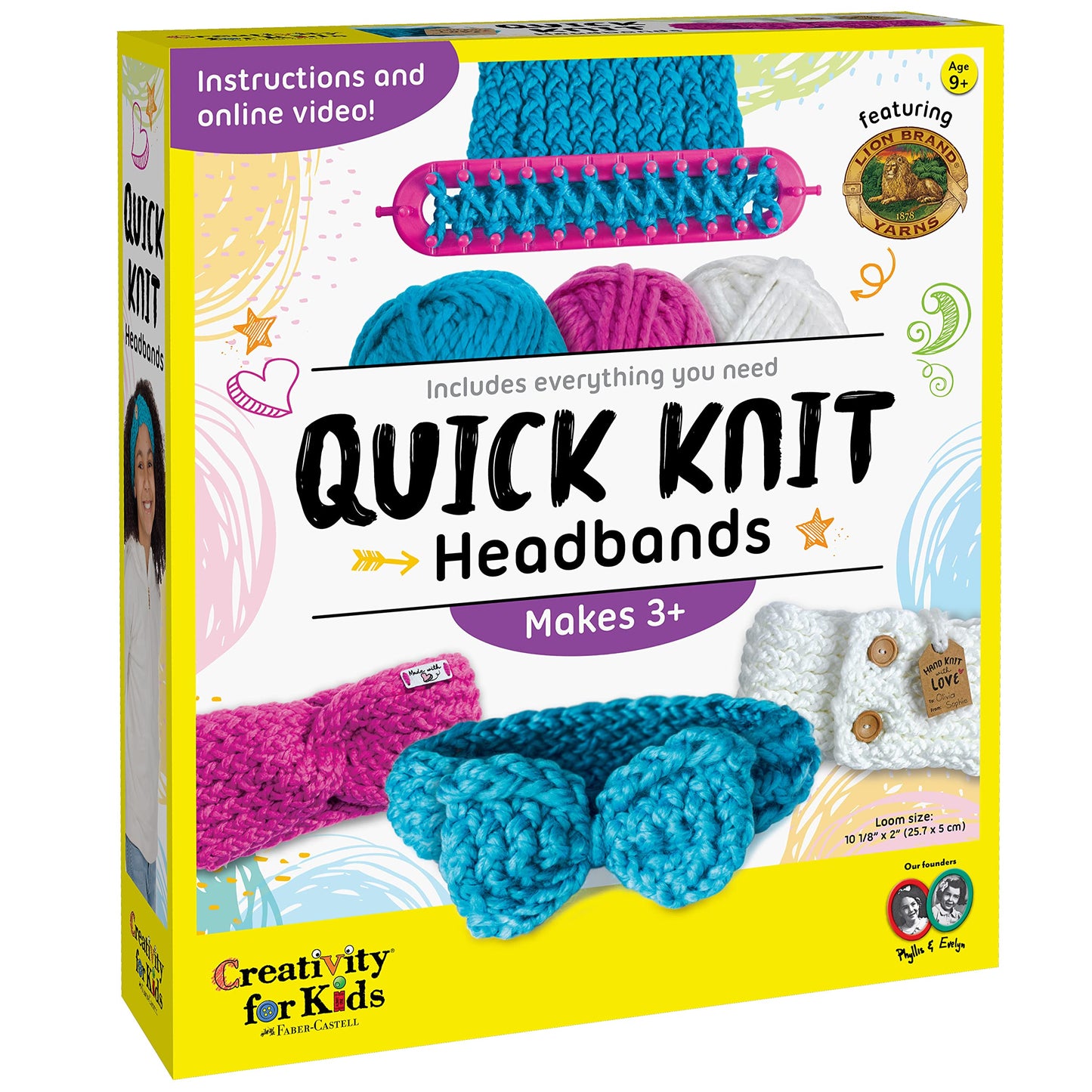 Creativity for Kids Quick Knit Headband Making Kit - Kids Knitting Kit for Beginners - DIY Projects for Kids
