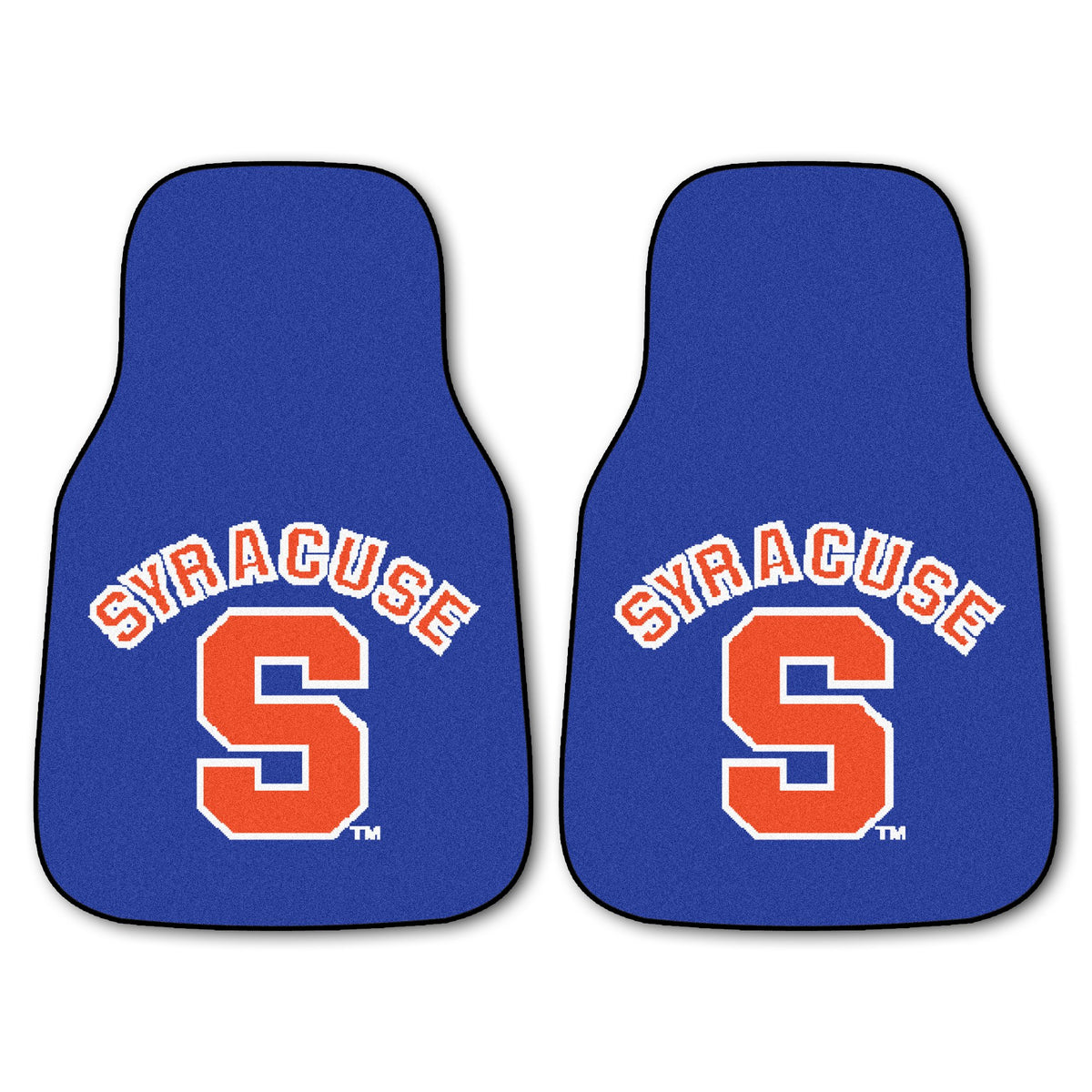 NCAA 2 Piece Novelty Car Mats NCAA Team: Syracuse