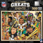 MasterPieces 500 Piece Sports Jigsaw Puzzle for Adults - NFL New Orleans Saints All-Time Greats - 15x21