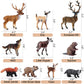 Scahow Forest Animal Toys Figures, 10Pcs Plastic Woodland Animal Figurines For Cake Topper, Realistic Miniature Wild Creature To