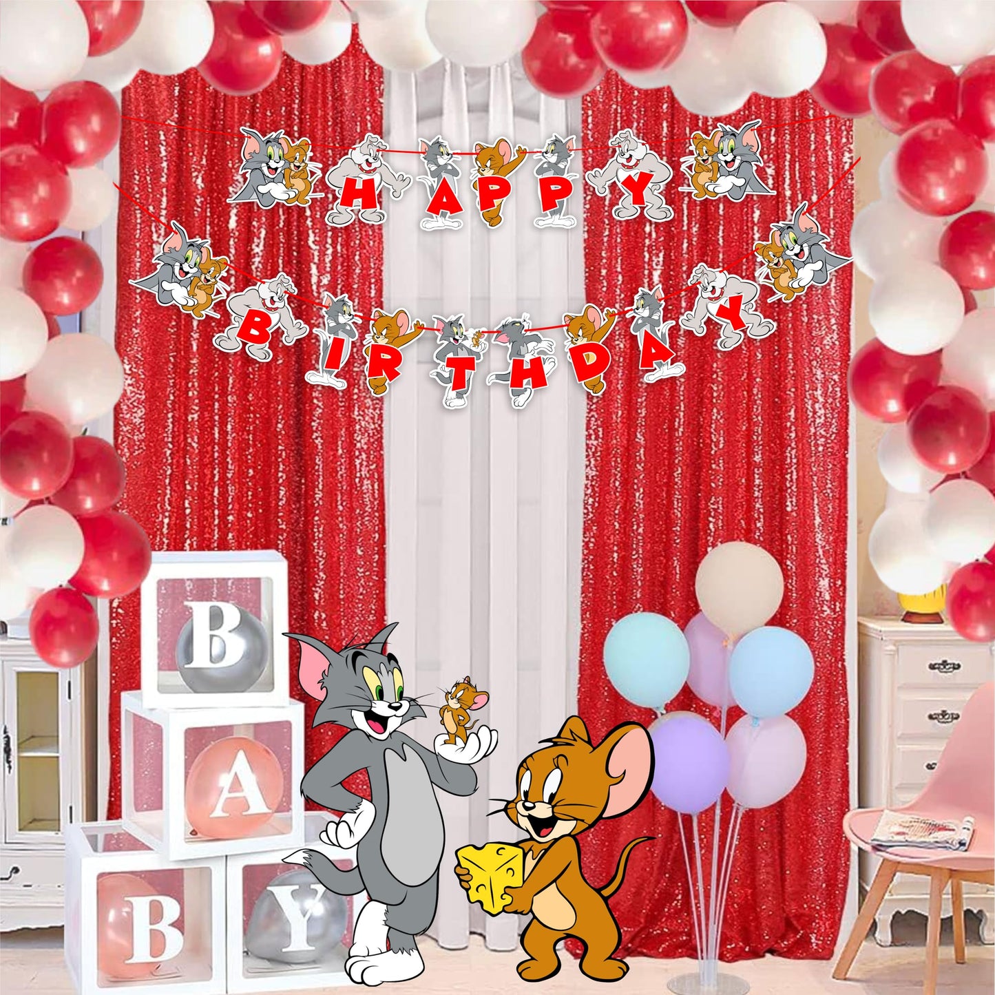 Seyal Tom & Jery Happy Birthday Banner