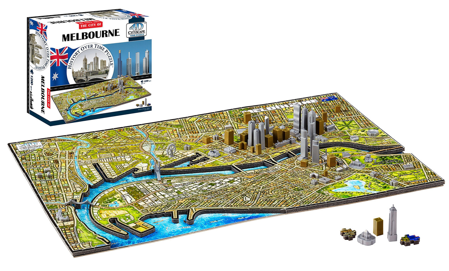4D Cityscape Melbourne Australia Puzzle