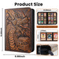 9 Pocket Card Binder  enhanced Zip Trading Card Binder  360 Double Sided Pocket PU Collection Binder  Dragon Design Collector Album  Card Folder for MTG  TCG  Sports Cards (red copper)