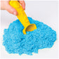Kinetic Sand Sandbox Set - 1lb All-Natural Blue, 3 Molds, 11"x11"x2.5", Sensory Toy for Kids Ages 3+