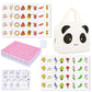 drizzle 65 Tiles Seaside Escape Game Blocks 30mm - Instruction Manual Panda Bag - Donuts and Plants