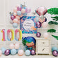 Smlpuame 40 Inch Number Balloons 0-9 Rainbow Gradient Large Number 100 Balloons, Digital Balloons For Birthday Party Celebration