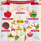 Eoboh 72Pcs Fiesta Party Necklace Decorations, Cinco De Mayo Mexican Beads, 12 Kinds Of Metallic Mexican Accessories Bulk, Fiest