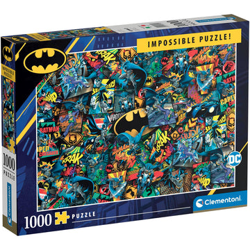 Clementoni Batman Impossible Jigsaw Puzzle, 1000 Pieces, Made In Italy, Adults’ Puzzles, 39575