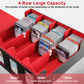 Card Deck Storage Box for Trading Cards 3000+MTG Deck Box with 24 Colorful Divider Tabs 4 Divider and Dice Box, Card Supporters