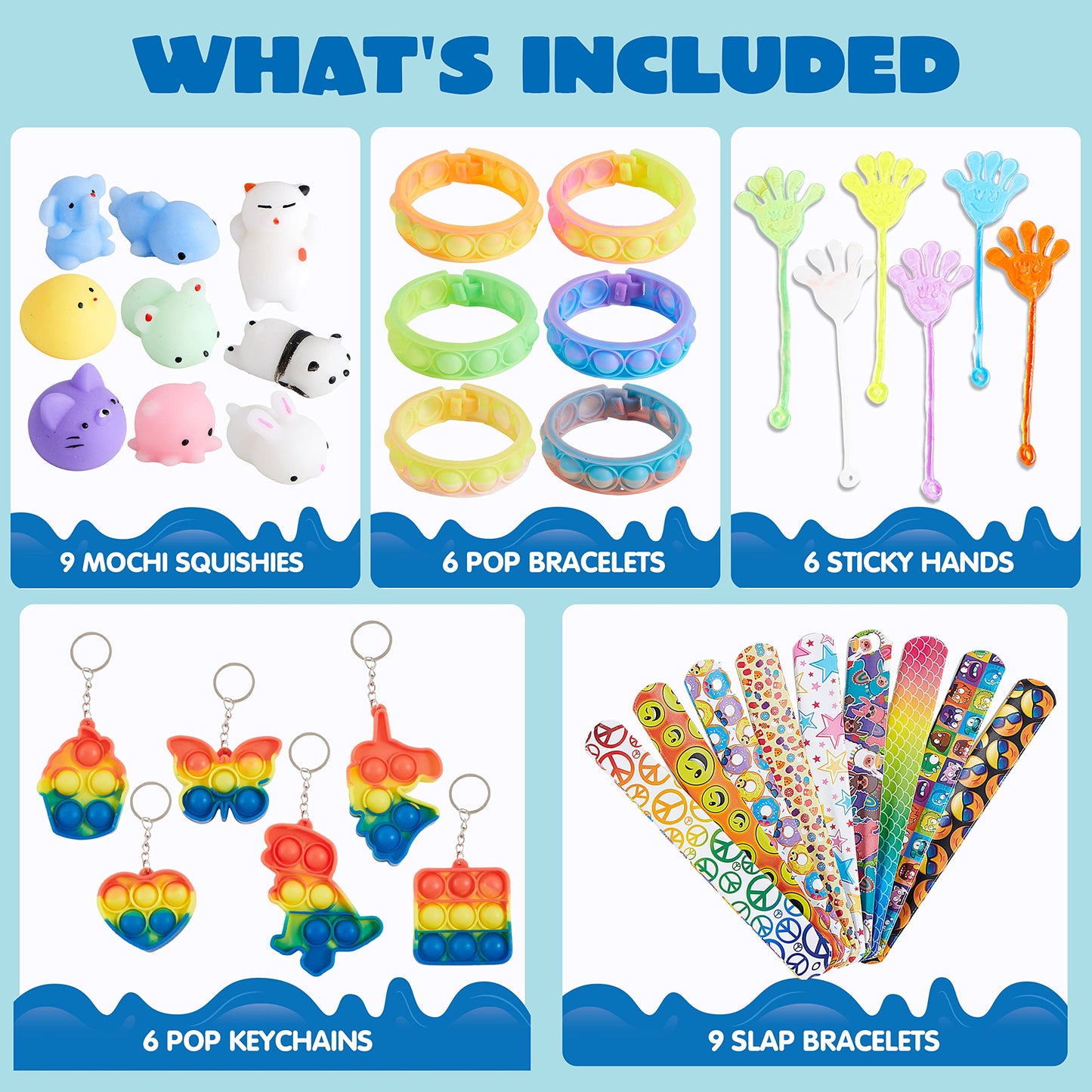 Joyin 60 Pcs Party Favors For Kids, Popular Fidget Toys Pack, Goodie Bags Fillers For Kids Birthday Party, Prizes In Bulk For School, Pinata Stuffers, Classroom Prizes, Treasure Box Toys