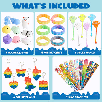Joyin 60 Pcs Party Favors For Kids, Popular Fidget Toys Pack, Goodie Bags Fillers For Kids Birthday Party, Prizes In Bulk For School, Pinata Stuffers, Classroom Prizes, Treasure Box Toys