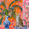 Springbok 500 Piece Jigsaw Puzzle - Cheetah and Ginger Jar, Cardboard, 20"x20", Model 33-02559, Unique Cut Pieces, Made in USA