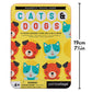 Petit Collage Magnetic Cats & Dogs Travel Game - 2 Player, Ages 4+, Aluminum, Portable Tin Included, Model PTC326