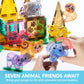 Syncfun Magnetic Building Tiles Jungle Animal Set For Kids, 50Pcs Including 7 Cute Animals, Educational Stem Toy For Boys & Girl