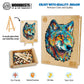 Woodbests Wooden Puzzle For Adults, Wolf Puzzle (M, 160Pcs, 11.6'X8.4') Beautiful Wooden Box, Wooden Jigsaw Puzzles Unique Shape, Birthday Gifts For Adults And Kids Family Game