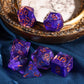HDdais Polyhedral DND Dice Set 7PCS RPG D&D for MTG Dungeons and Dragons Role Playing Game and Other Tabletop Game(Purple)
