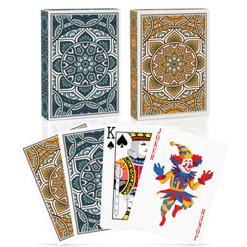 Playing Cards 2 Pack Deck Of Cards,Standard Poker Cards Professional Set,Fun Card Games For Adults,Easy Shuffle Unique Design Ca