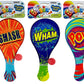 JaRu 23382 Ja-Ru Rainbow Paddle Ball (Assorted Color Pack of 12)