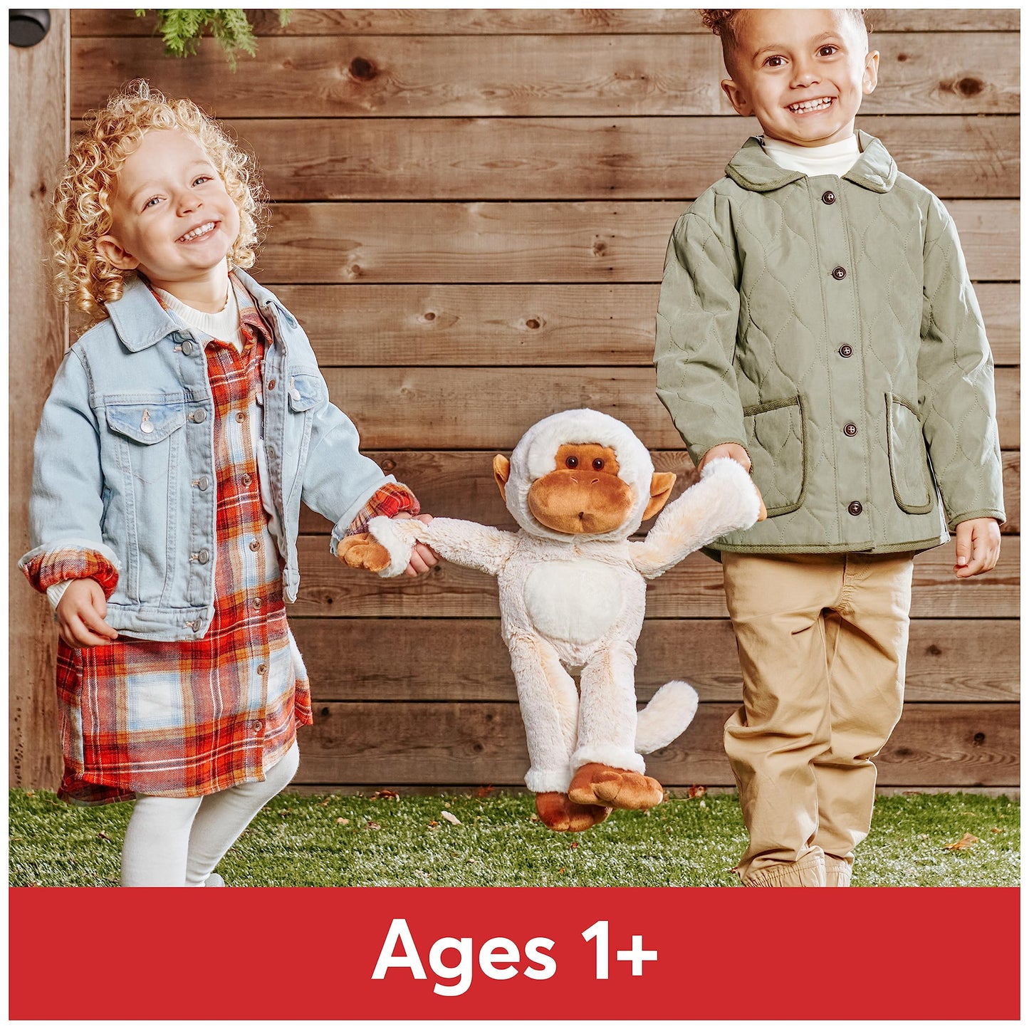 Gund Tilly The Monkey Plush, Premium Stuffed Animal For Ages 1 And Up, Cream/Brown, 15