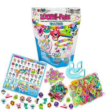 Rainbow Loom® Loomi-Pals Zoo Collectible, Features 30 Mystery Cute Zoo Themed Charms And 600 Colorful Rubber Bands All In A Resealable Bag, Great Gifts For Boys And Girls 7+