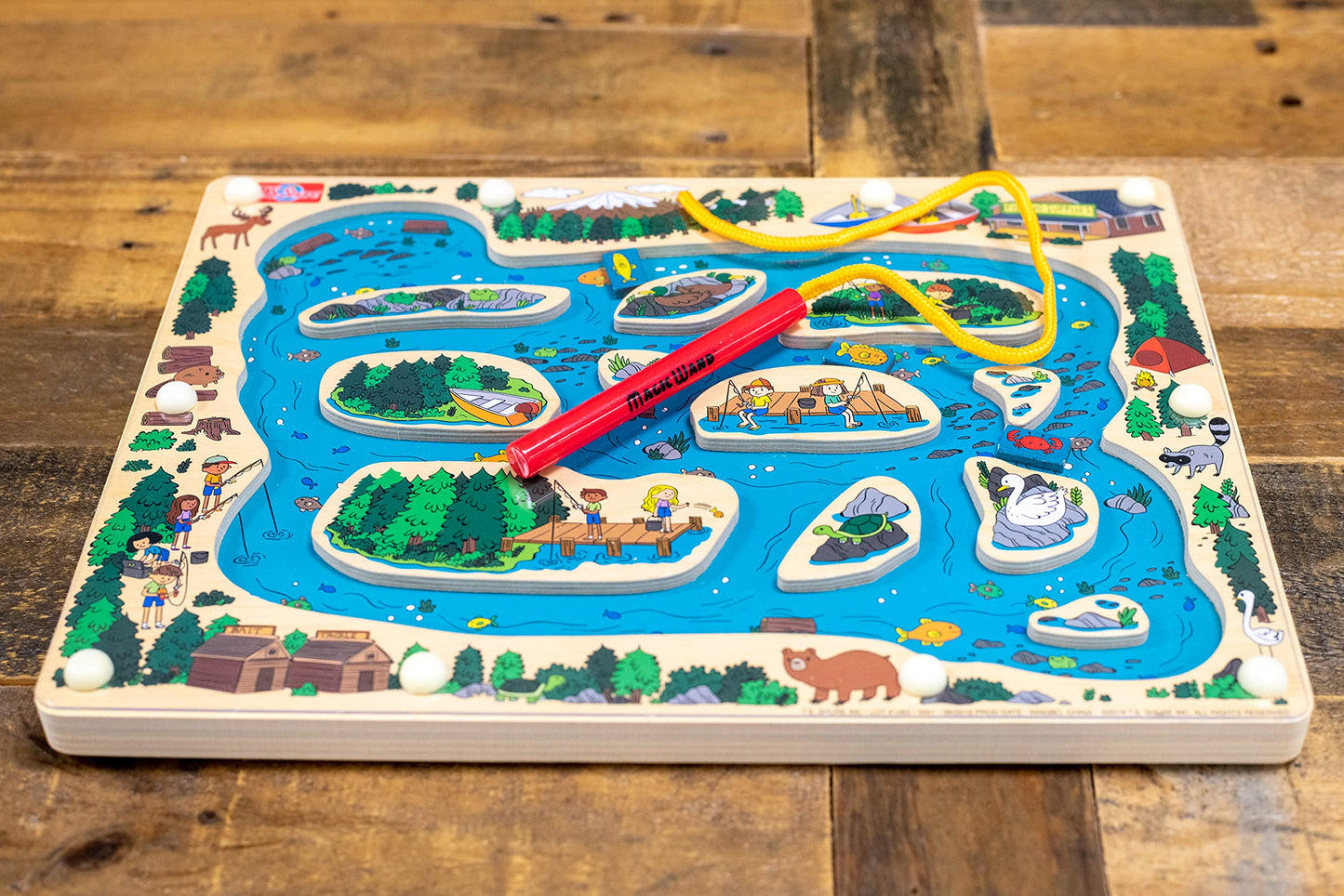 Bendon Ts Shure Fishing Magic Wand Magnetic Maze With 3 Magnets And Magnetic Magic Wand Pre-School Learning 50462