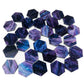 Resource Tokens | 90Pc Acrylic Game Tokens | 30 Of Each Color (Lagoon, Stardust, Verdant) | Hexagon | Nebula Collection