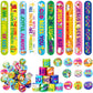 Frienda 60 Pcs Easter Religious Gifts Religious Slap Bracelets With Badges Christian Gifts For Kids Jesus Love You Wristbands Bracelets For Vbs Sunday School Supplies Birthday Party Favors(God)