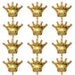 Myubwtf 24 Pieces 15 Inch Large Gold Crown Balloons, Giant Foil Cap Balloon, Aluminum Foil Helium Balloons For Birthday Wedding Party Decorations Anniversary Party Halloween Christmas (15-Inch)