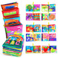 Aminfun Soft Cloth Baby Book Toy 0-6 Months, Baby Learning Book(Abc-Z,1-10,Colour,Fruit,4 Pack),Touch And Feel Crinkle Book Infants 6-18 Months,Early Educational Toy 0-3, Gift For Babies Infants